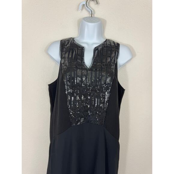 BCBGeneration Black Sequin Detail Shift Dress | Size S - Picture 7 of 11